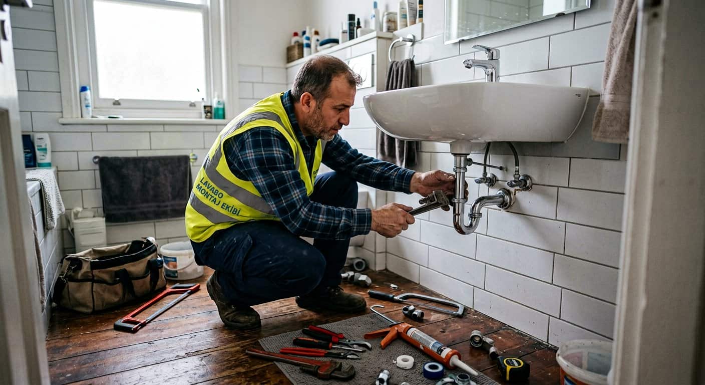 Lavabo Montajı görseli
